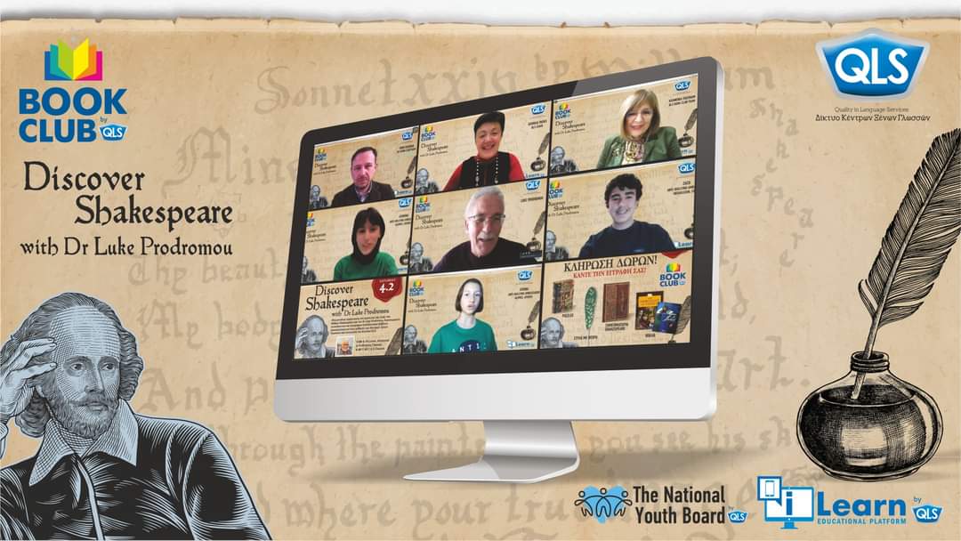 qlsnetwork's tweet photo. 🪶📚 On 4/2 #QLSBookClub hosted one of the top luminaries of #ELT, Dr #LukeProdromou, over 2 webinars under the title Discover #Shakespeare. Both sessions wrapped up w/ prize draws inc. readers, courtesy of @ExpressElt &amp; collectible gifts, courtesy of @qlsnetwork.#QLS #edutwitter https://t.co/Qp4hKUJ3Ga