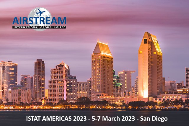 Airstream will be attending ISTAT Americas in San Diego 5-7 March - please contact alexp@airstream.aero if you would like to arrange a meeting. We look forward to seeing you there! #ISTAT #ISTATAmericas #Americas23 #ISTATEvents #ISTATNetworking