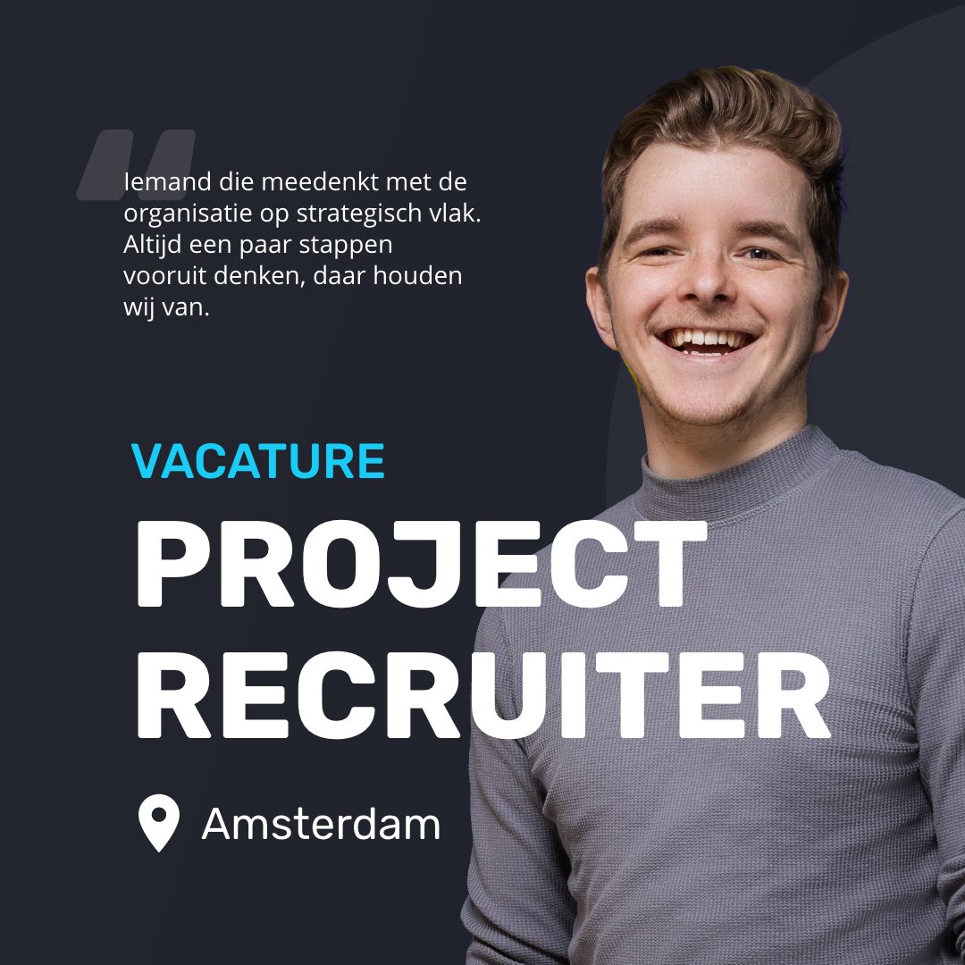 ENHRsolutions's tweet photo. JOB ALERT.

Project recruiter bij EN HR solutions:

✅ Flexibiliteit.
✅ Een Learning &amp; Development programma.
✅ Een uitnodiging voor onze zomer BBQ , EN Beats, ...

Solliciteer nu via https://t.co/jYoMPwuMWj
 
#recruiter #vacatures #marketing #projectrecruiter #enhrsolutions https://t.co/Lq0GepzXFe