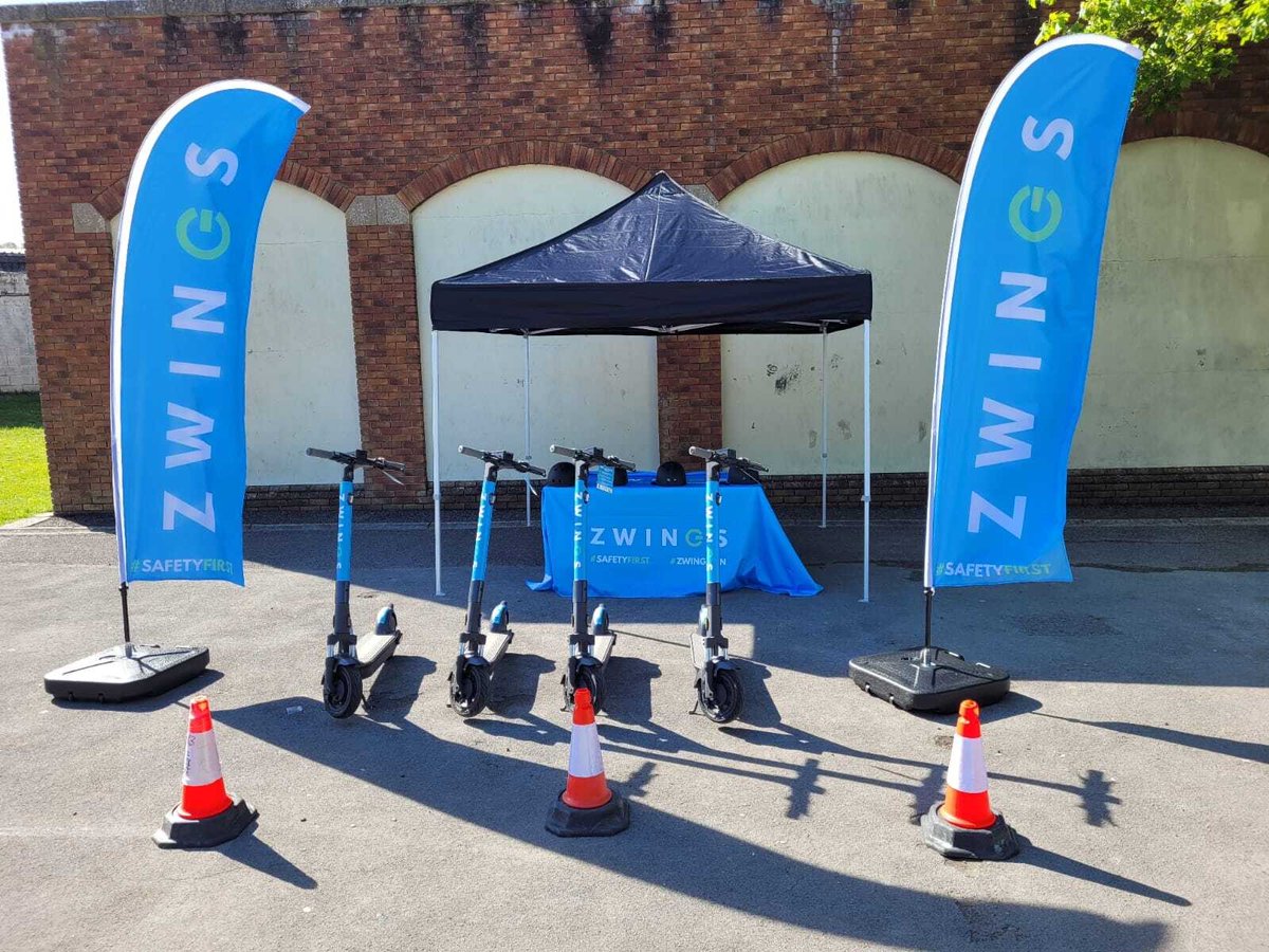 Come along to Zwings e-scooter training school, learn how to ride safely, get a FREE helmet and discount riding code🛴

Just turn up on the day - 1 March 2023 at Keel Square, City Centre between 11am - 2pm.

You must be over 18 and hold a full or provisional driving license.