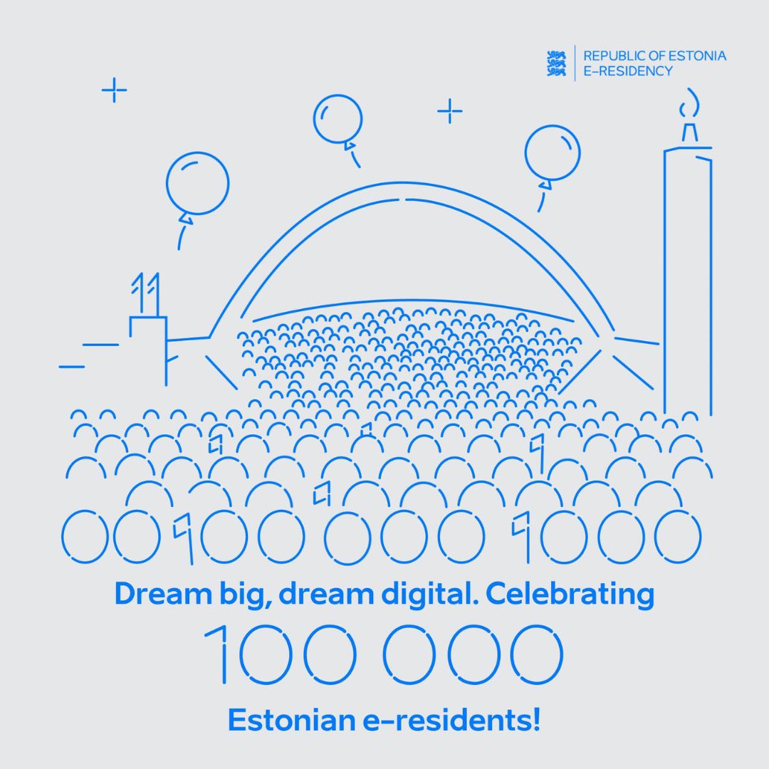 katavarblane's tweet photo. 🇪🇪💯💯Can you imagine, already 100K #eresidents who can benefit from Estonian #digital services and business environment?! And this is only the beginning. #dreamdigital #LetsMakeEstoniaBigger #Estonia https://t.co/qVEswvVVyL
