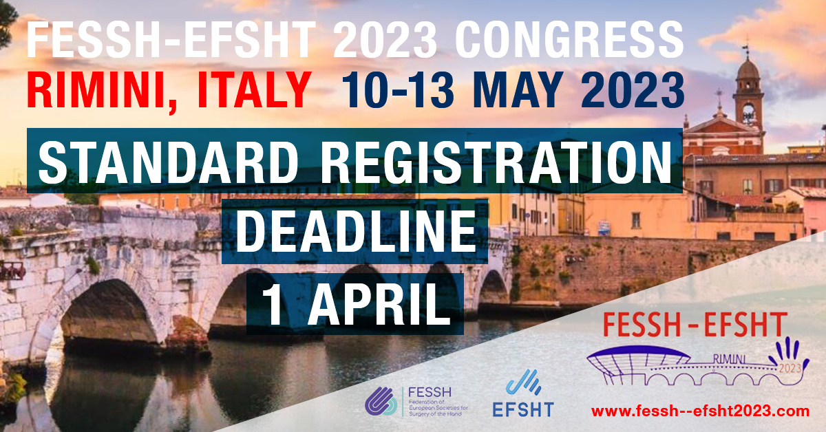 FESSHEurope's tweet photo. Standard fee registration is open!
https://t.co/Zunk0mpvGE
Exciting scientific topics
Social events
Visit the congress website!
https://t.co/2KhQnuinuC
#efsht #fessh #rimini #congress #handsurgeon https://t.co/8zr0nSTpc6