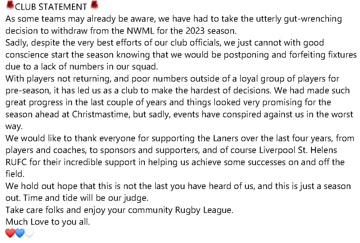Liverpool St. Helens RLFC tweet media