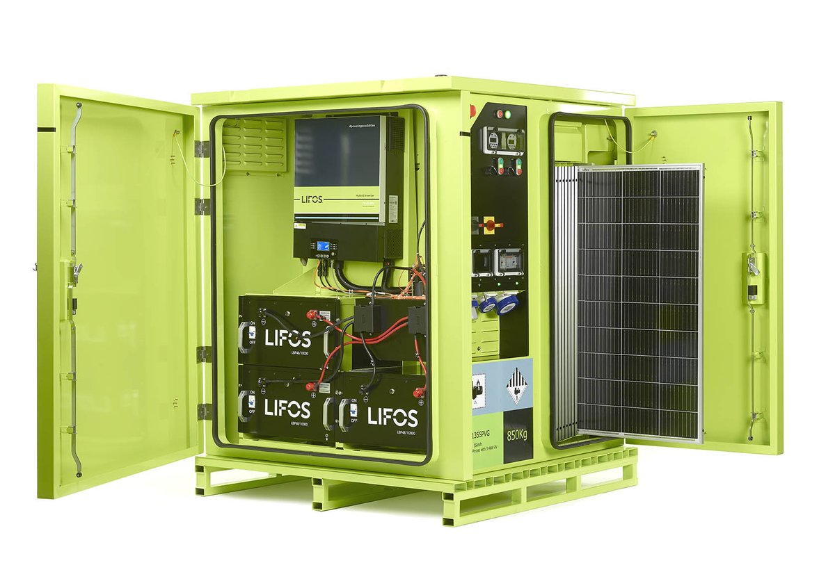 lifosbattery's tweet photo. The All-In-One LIFOS FORT PV IS here!
Compact solar battery storage for construction sites.
Built for hire. Find Out More here  https://t.co/cmAO69uGof
#Lifos #Solar #PoweringPossibilities #ForPowerOnTheMove
#Construction #Site #Sitepower #Building #Hire https://t.co/fFLb9gPpX0