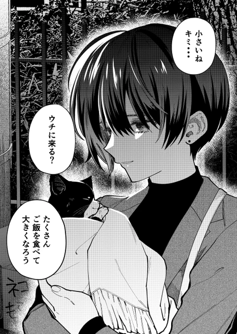 【創作漫画】拾った子猫が思っていたより大きくなった
#猫の日2023 