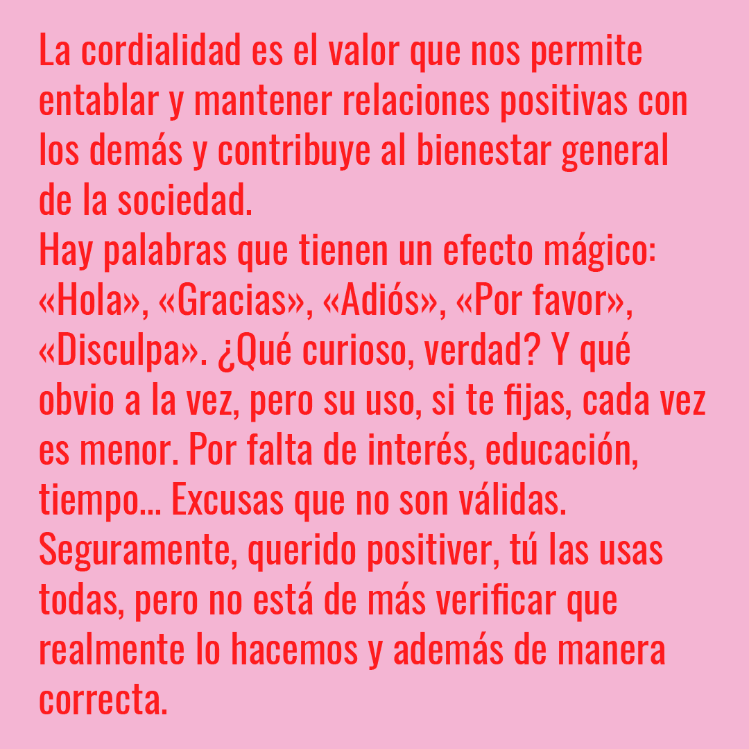 AndreaVilallong's tweet photo. La cordialidad es el valor que nos permite entablar y mantener relaciones positivas con los demás y contribuye al bienestar general de la sociedad.

#activismopositivo #dietadelapositividad #Mírate #MétodoMírate #MejoraTuImagen #RenuevaTuActitud #TrabajaTuExpresión https://t.co/blmSBoWQgv