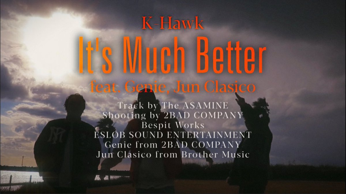 K_Hawk1990's tweet photo. 本日よりミュージックビデオが公開されました📺🔥

配信中のEP - Inside Out - 収録楽曲
It's Much Better feat. Genie, Jun Clasico 

仲間と過ごす休日を思い切り楽しみ
また明日からそれぞれの道へ🦅🤝

ご機嫌な１曲となっております🎵是非🔥

https://t.co/klo7Lzm7pp https://t.co/l2Dk0q3a1g