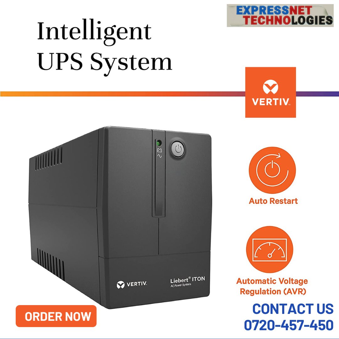 "The critical systems that sustain your business operations can't go down. Vertiv supports you in improving your uptime with a full range of innovative Liebert uninterruptible power supplies (UPS).." <a href="/VertivEMEA/">Vertiv</a> #power #valuedriven #expressnetke