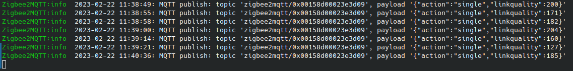 Monwifi_fr's tweet photo. #Zigbee to MQTT installé sur un Nuc #Ubuntu, avec clé USB #Sonoff, réception d'un bouton Zigbee #Aqara, parfait. Les essais se poursuivent...
#Frenchtech #Crossac #SaintNazaire #LoireAtlantique #Bretagne #Domotique https://t.co/6Az3ngil9O