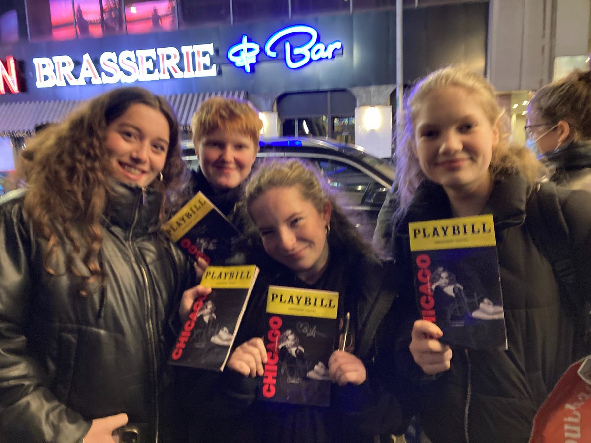 STAHS's tweet photo. GCSE and A level @STAHSDrama students spent a wonderful few days in New York over half term. Visiting the Statue of Liberty and seeing Chicago on Broadway were highlights of the trip 😀#STAHSSenior #STAHSSixth https://t.co/5Z52bIP4Ny
