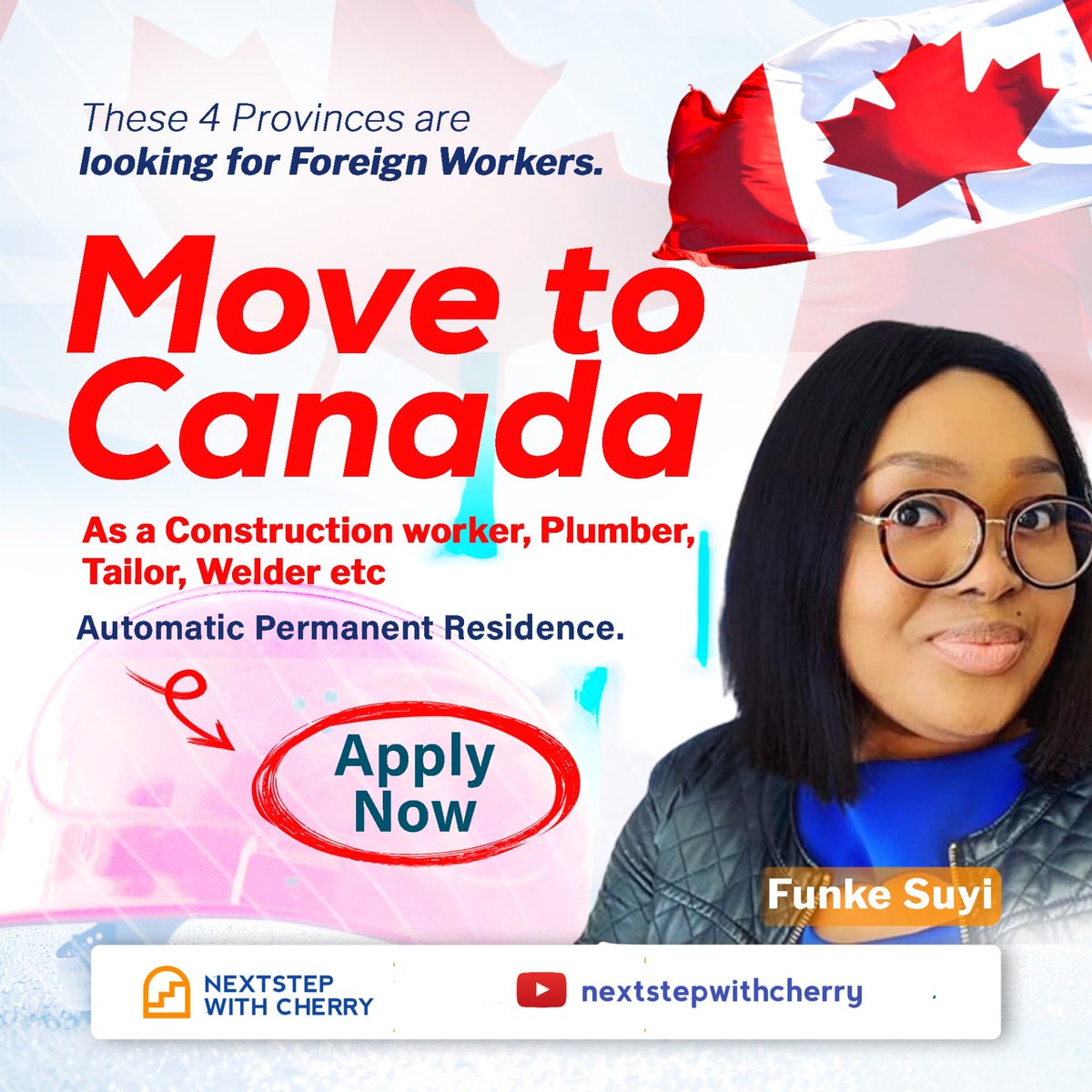 🚨Breaking News
4 Provinces in Canada🇨🇦 CRITICALLY in need of 200,000+ workers. 
Funke Suyi moved to Canada As A Tailor,Her friend as a Welder. 
She gave information on this NEW PROGRAM where the employers PAID for license to hire Foreign workers. APPLY:tinyurl.com/canadacritical…