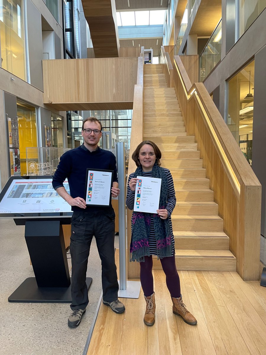 LancsUniLPDU's tweet image. We are delighted that two of the team achieved recognition from @AdvanceHE for their contribution and commitment to #teaching and #learning. Mary Mason and Sam Walsh have both been recognised as Associate Fellows of the HEA. Well done Sam and Mary on your achievements!