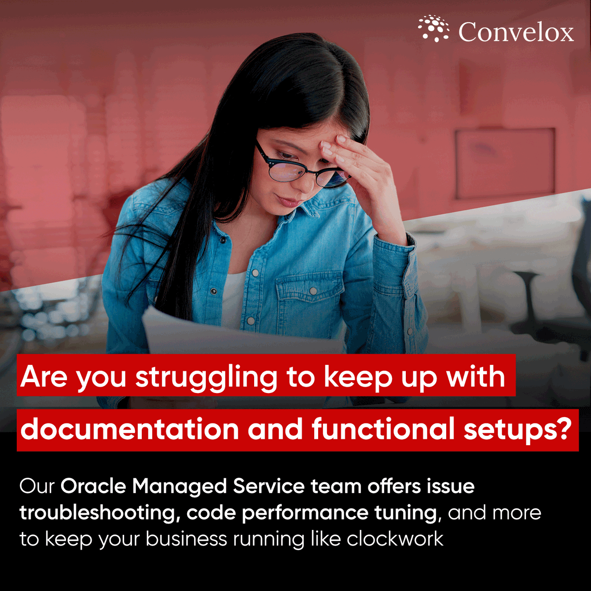 conveloxcloud's tweet image. With #OracleManagedServices, your business can receive expert support to ensure smooth operations and maximize productivity. 

Let our team handle issue resolution and upkeep: convelox.com/managed-servic…

#Convelox #Oracle #ManagedServices #MSP #ManagedITServices