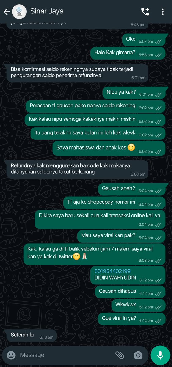 [HELP RT]

PENIPU
DIDIN WAHYUDIN
501954402199 Bank Jago.

https//wa.me/6283898338089
https//wa.me/6283898338089
#zonauang #zonaba #zonabu