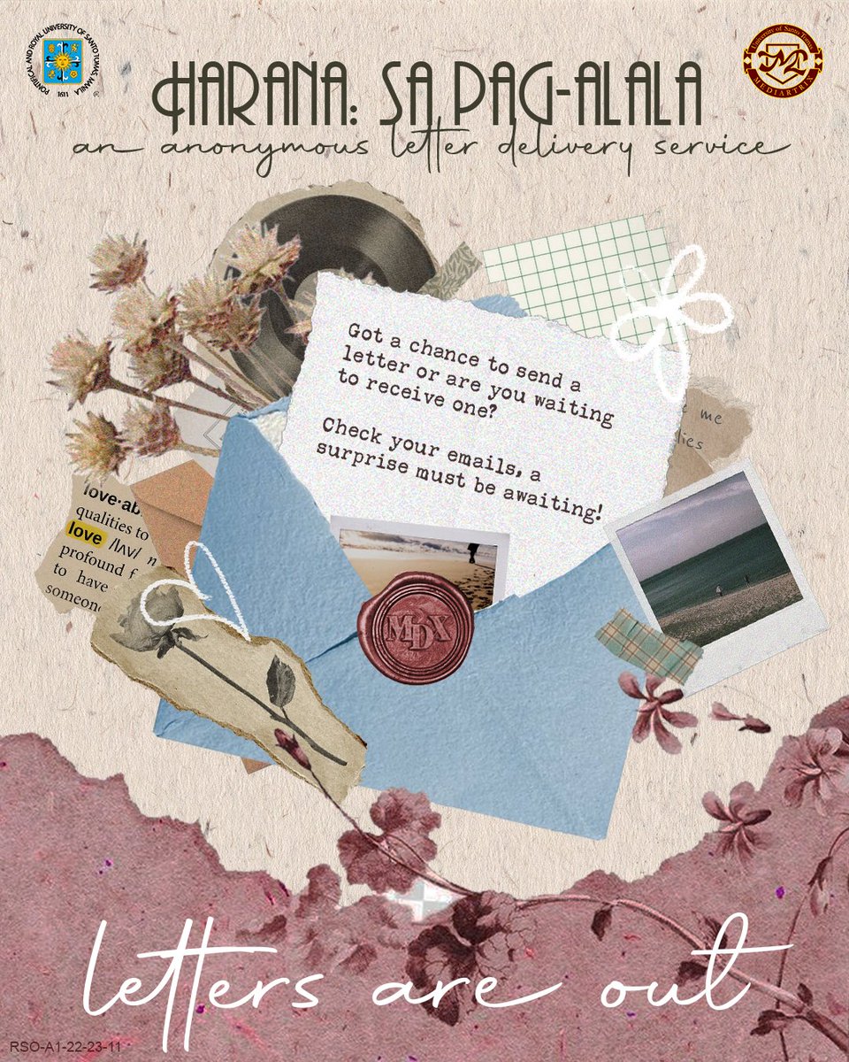 mediartrixust's tweet photo. Your letters to your loved ones have been sent out! 💌 And hey, watch out, you might receive a letter from…🤫 

Now, the cupid’s arrow has been shot but Harana: Sa Pag-Alala will continue to serenade you. 

#MDXHarana2023
#HaranaSaPagAlala
#Mediartrix26
#MDXBreakFree

[1/2] https://t.co/5ZFoB2LmxJ