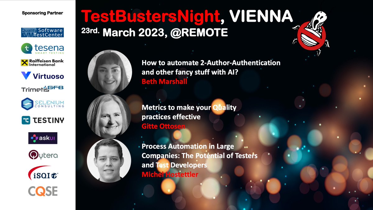 the_agile_carpenter (@rudolfgroetz) on Twitter photo Who ya gonna call? TestBustersNight -we called @Beth_AskHer @Godtesen <a href="/SeleniumConsul/">Selenium-Consulting GmbH</a> -join bit.ly/3m1H7AE +++ supported by <a href="/ask_ui/">AskUI</a> <a href="/IVM_at/">IVM Technical Consultants</a> @TesenaCZ @RBI_Presse <a href="/cqse/">CQSE GmbH</a> <a href="/Virtuoso_QA/">Virtuoso QA</a> <a href="/trimetis_s/">Trimetis Services</a> <a href="/SeleniumConsul/">Selenium-Consulting GmbH</a> <a href="/iSQICert/">iSQI</a> <a href="/qytera/">Qytera Software Testing Solutions GmbH</a> Testiny.io Who ya gonna call? TestBustersNight -we called @Beth_AskHer @Godtesen <a href="/SeleniumConsul/">Selenium-Consulting GmbH</a> -join bit.ly/3m1H7AE +++ supported by <a href="/ask_ui/">AskUI</a> <a href="/IVM_at/">IVM Technical Consultants</a> @TesenaCZ @RBI_Presse <a href="/cqse/">CQSE GmbH</a> <a href="/Virtuoso_QA/">Virtuoso QA</a> <a href="/trimetis_s/">Trimetis Services</a> <a href="/SeleniumConsul/">Selenium-Consulting GmbH</a> <a href="/iSQICert/">iSQI</a> <a href="/qytera/">Qytera Software Testing Solutions GmbH</a> Testiny.io
