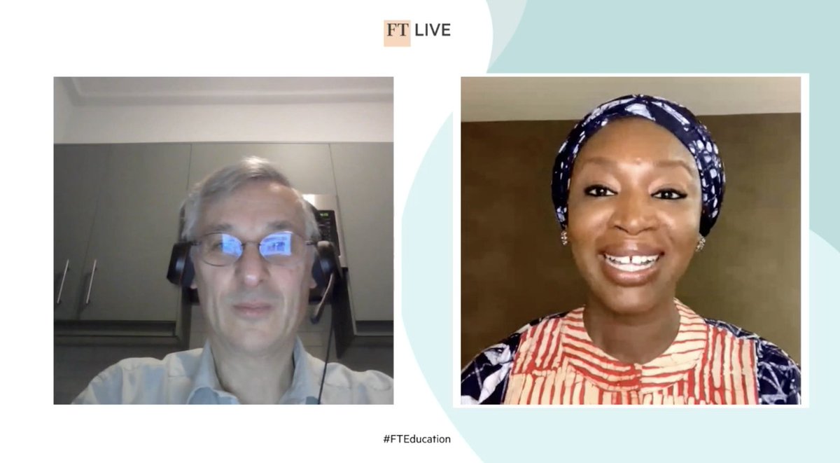 <a href="/IEbusiness/">iebusiness</a> <a href="/IMD_Bschool/">IMD</a> <a href="/essec/">ESSEC Business School</a> @WHU_edu <a href="/AJack/">Andrew Jack</a> <a href="/leocremonezi/">Leo Cremonezi</a> <a href="/iesebschool/">IESE Business School</a> 'It's not enough to just bring diversity to the table, you need to put in place the business structures and systems to support it and ensure it achieved what it needs to.' 

<a href="/NabilaAguele/">Nabila Aguele</a> gave a view from the top at #FTEducation with <a href="/AJack/">Andrew Jack</a>