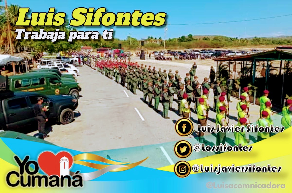#22Feb ||🇻🇪YO♥️CUMANÁ
En función de la paz, y  garantizando la protección de la pueblo en  #Cumana .
De  estos carnavales felices, gracias al alcalde.🇻🇪
➡️.<a href="/lossifontes/">LUIS JAVIER SIFONTES</a> 
➡️.@FermariOrtega
➡️.<a href="/Titomara4/">Titomara🌐</a>
➡️ #Sucre
#oriele
#RetornoFeliz