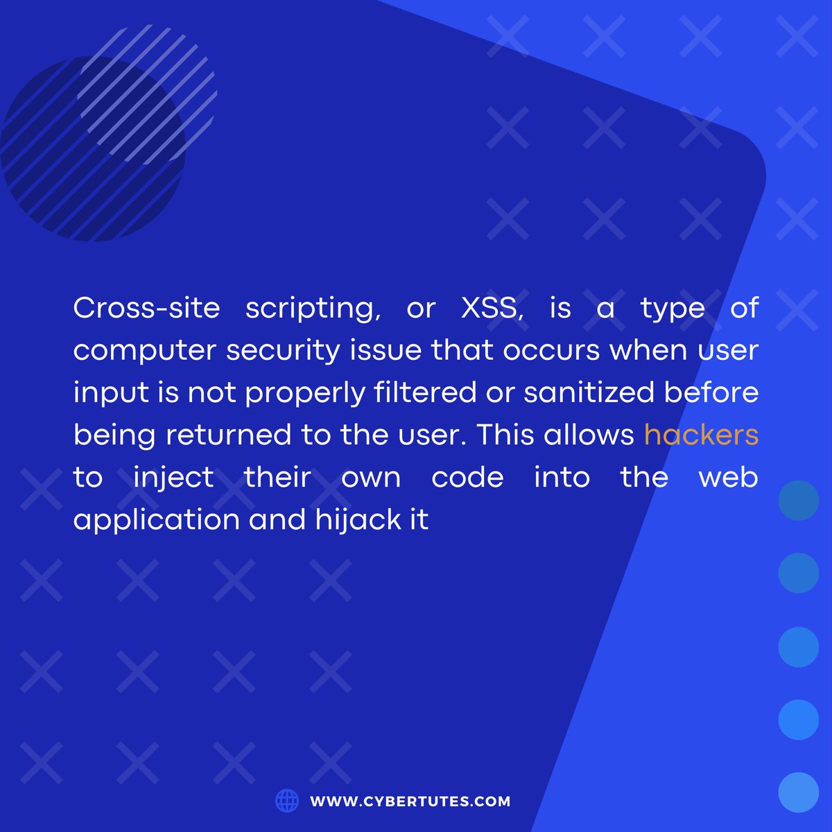 CyberTutes's tweet image. Be careful what you click. Never leave your site without a backup plan for cross-site scripting. #XSS #crosssitescripting #cybertutes