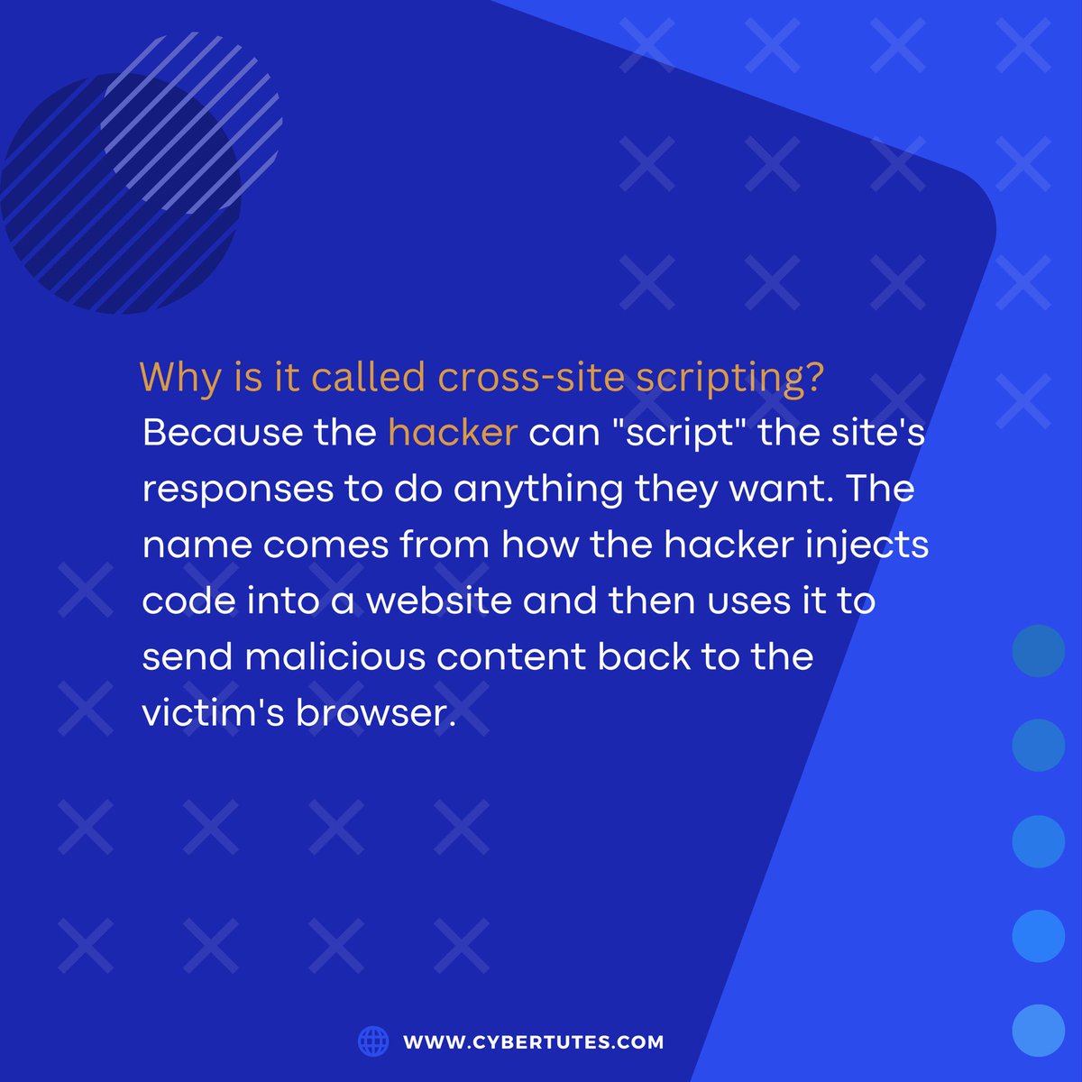 CyberTutes's tweet image. Be careful what you click. Never leave your site without a backup plan for cross-site scripting. #XSS #crosssitescripting #cybertutes