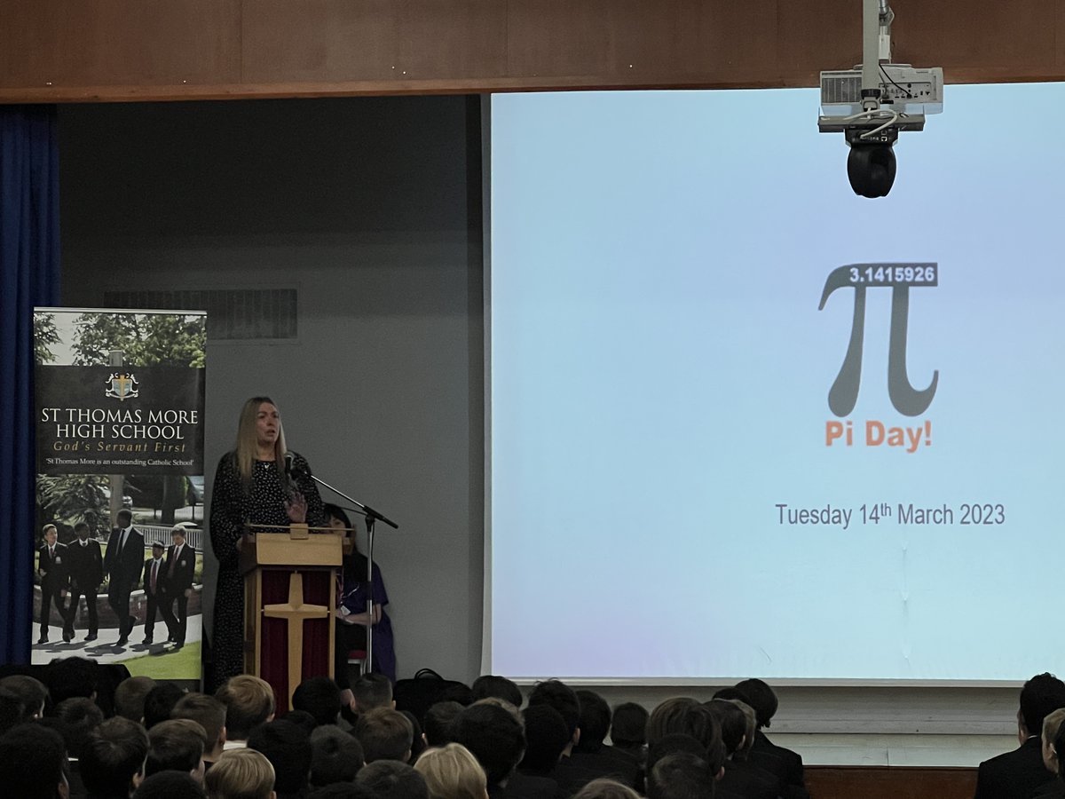 stmwestcliff's tweet photo. Today Ms Clarke spoke in assembly about this year’s Pi Day celebrations including a NUMBER non-uniform day&amp; competitions taking place. In the assembly she also talked about what previous money has paid for.  All money raised will go to @MSEHospCharity Special Care Baby Unit https://t.co/ZcTzsU0Mlb