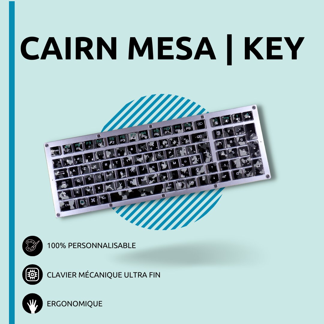 Le Cairn Mesa  Key : le clavier mécanique fabriqué en France par Cairn  Devices — KissKissBankBank