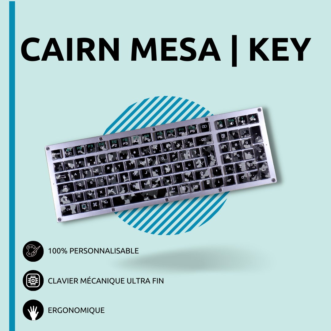 Le Cairn Mesa | Key, un clavier ultra-fin, conçu pour rendre la frappe plus confortable, plus rapide et précise. 🚀⌨

Et pour vous quels sont les critères indispensables pour un clavier mécanique ?