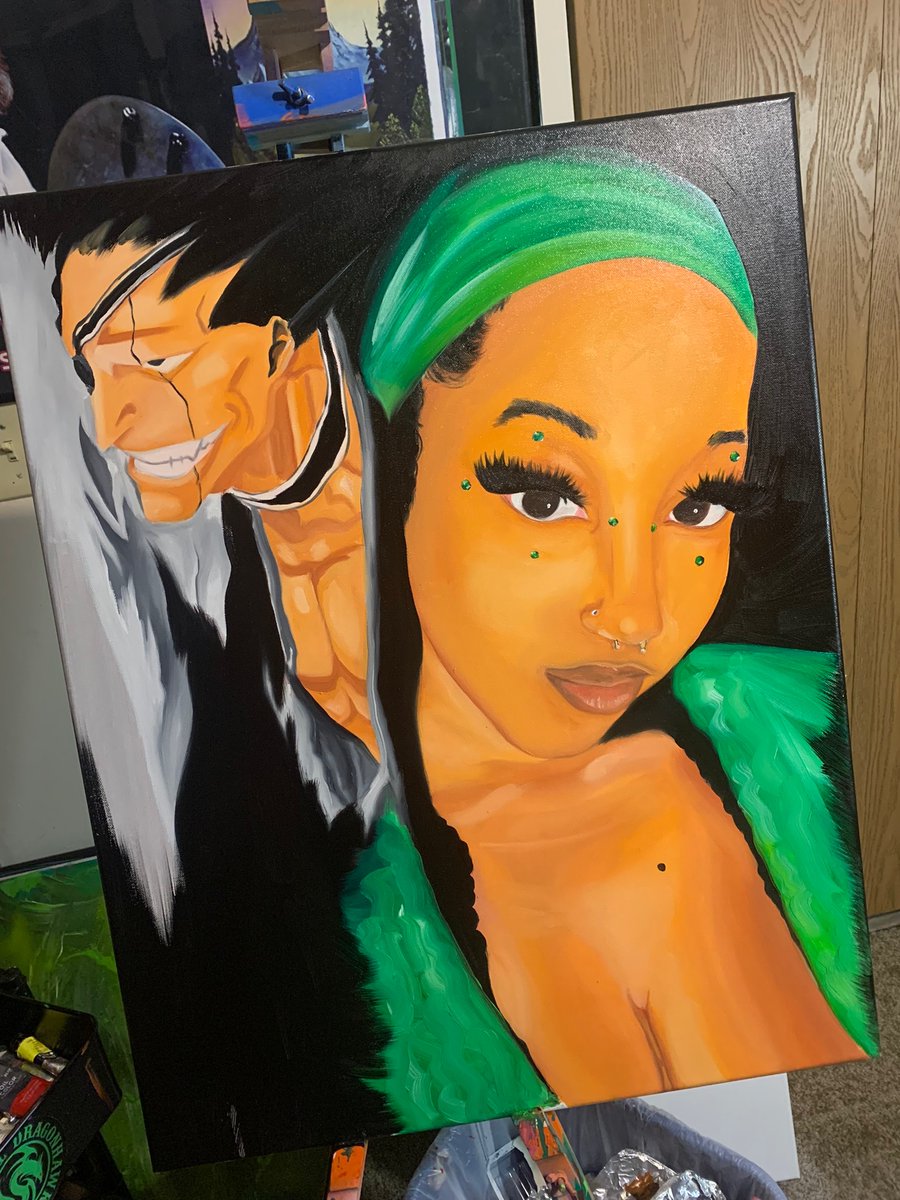 madebyStvr's tweet photo. Baby Girl blessed #madebystvr #oilpainting #art https://t.co/os9M2usqvL