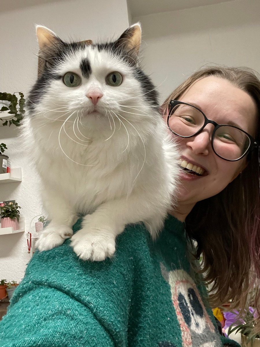 Good Meowrning fam!)☀️
SOOLD!
i've started this day at finally purchasing my little ordered baby Waffle by <a href="/Peacefulpink_TH/">Cotton Candy Cat</a> !! Isn't she pretty?😍

🔥🔥🔥Cat-lovers, you can order your custom NFT-kitty too! right, dear <a href="/Peacefulpink_TH/">Cotton Candy Cat</a>?

oh i'm so happy with it!❤️ *cat dance*