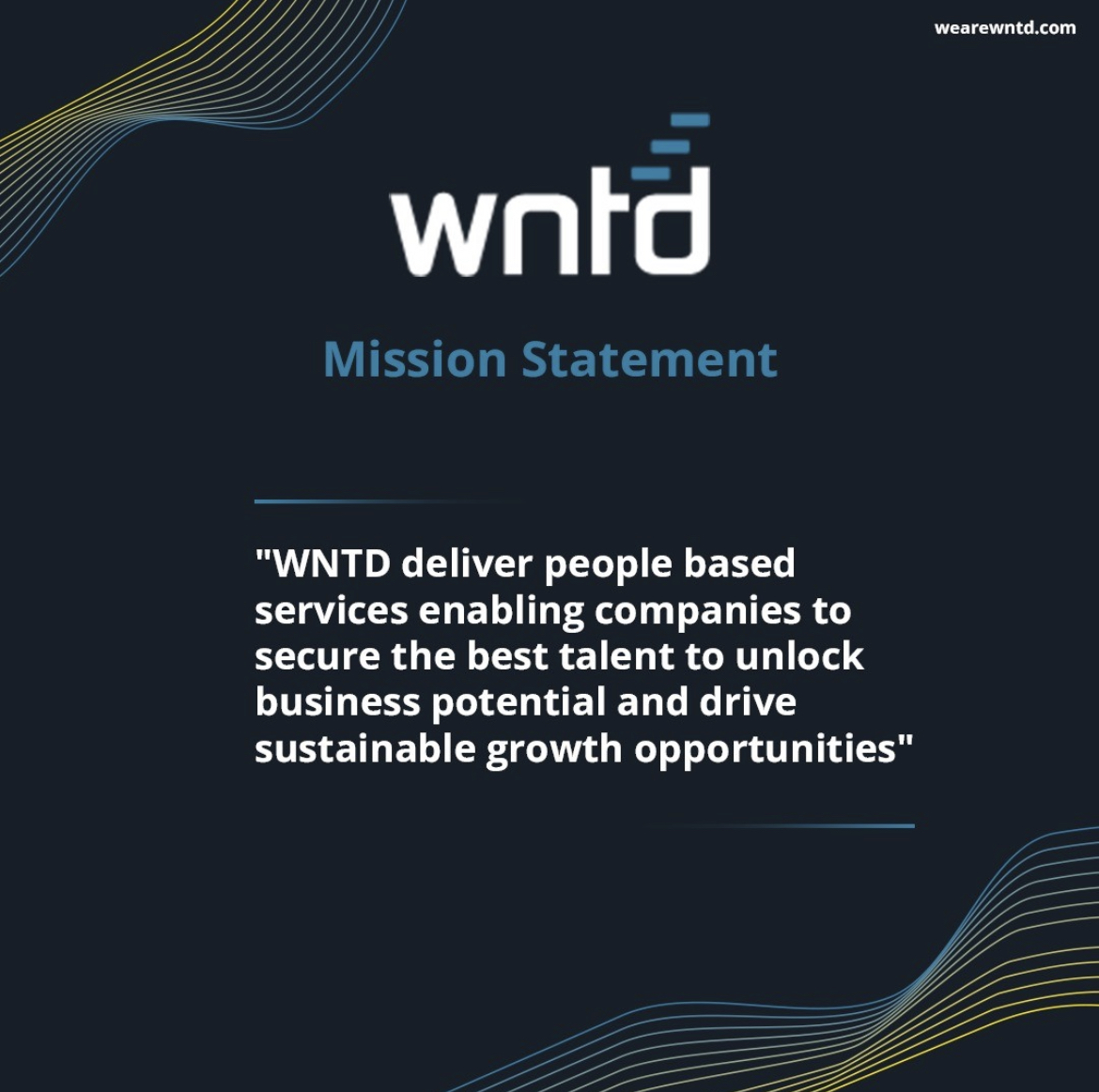 weare_wntd's tweet photo. Here at WNTD, we excel at securing the best talent for our clients, ensuring maximum opportunities, helping your business grow. Get in touch to learn more!

- hello@wearewntd.com
- +44(0)20 3983 9222

#careeropportunities #careergoals #businessgrowth https://t.co/Q6tiRT0fCr