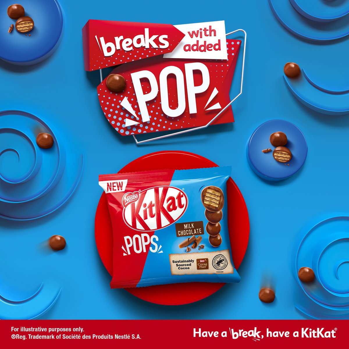 middlesexfood's tweet photo. Have a break with added POP, with KitKat Pops! 🍫 Deliciously tasty, bite-sized KitKat wafer pieces covered in smooth milk chocolate! Available now! https://t.co/HKqMKFfqPM