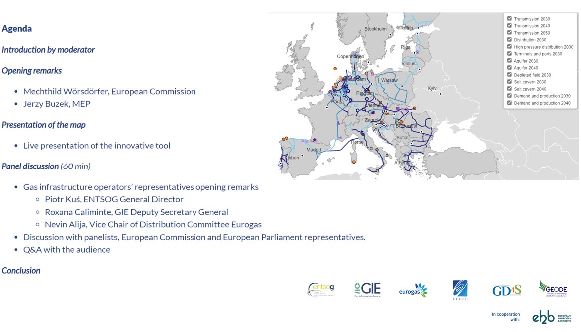 ENTSOG's tweet photo. Interested in learning more about future #hydrogen #infrastructure in Europe?
👉 Join our webinar on the joint #H2inframap
🗓️ 28 February 2023
14:00 to 15:30 CET, online
Register here:
https://t.co/FWiuYWnbzu https://t.co/H8UQn9eKlz