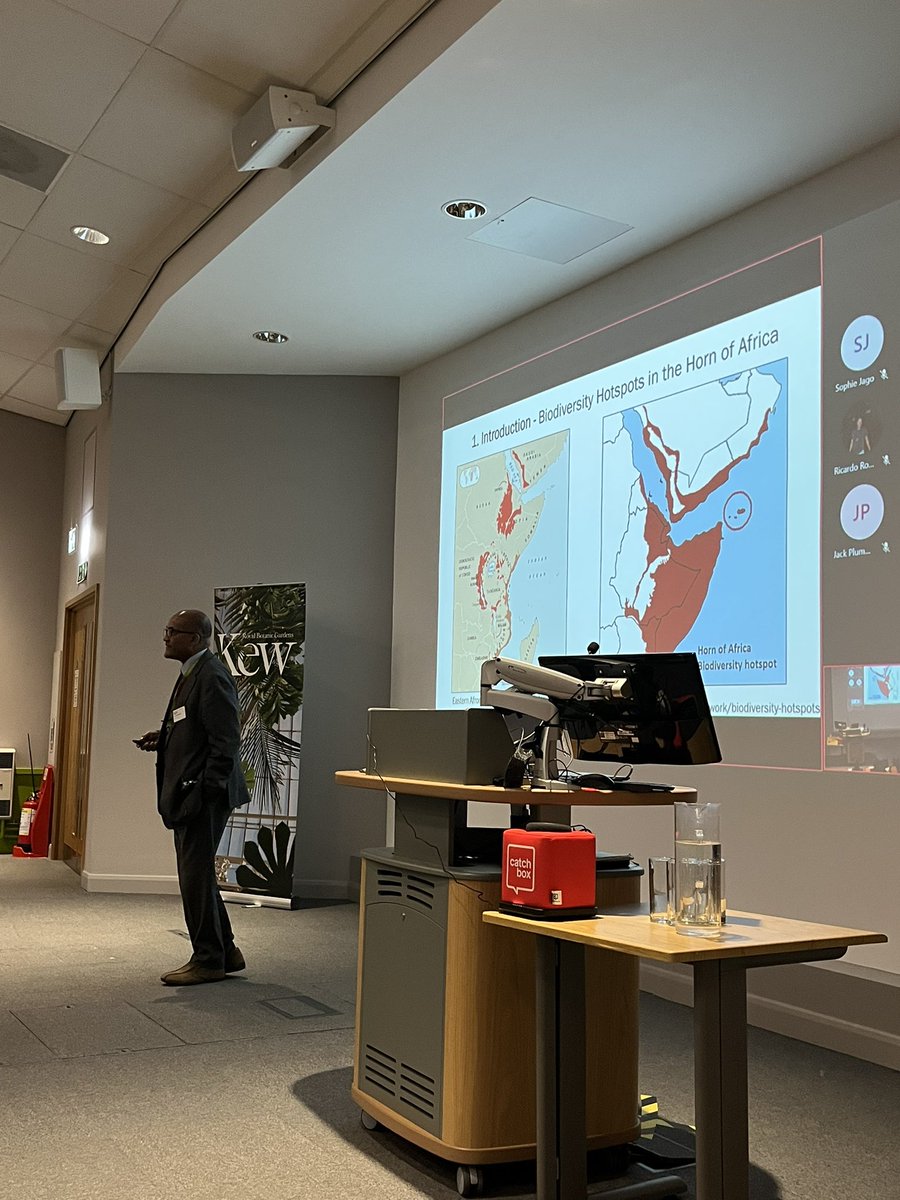 SophieJago18's tweet photo. Ethiopia is a hugely important area for biodiversity conservation covered by 2 biodiversity hotspots as well as being a centre of origin for agrobiodiversity. Prof Sebsebe Demissew updating us on #TIPAs in Ethiopia #PlantsFor30x30 https://t.co/nmL8uRrt0R