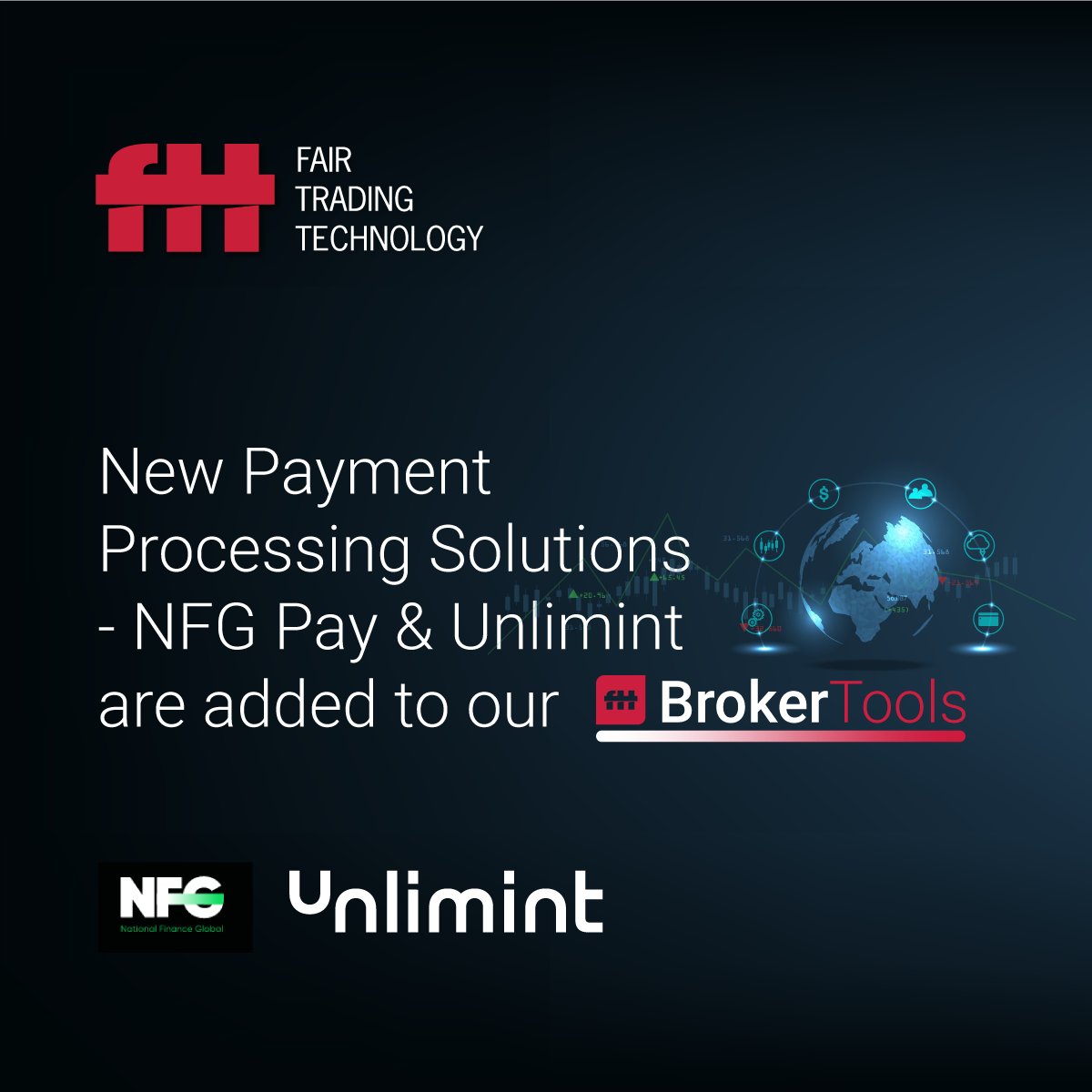 FairTradingTech's tweet image. @FairTradingTech has added two new payment service providers - NFGPay &amp;amp; Unlimint - to the BrokerTools solutions, thus extending and diversifying our offer to brokers. #FairTradingTechnology #FTT #payments #paymentproviders #PSP #NFGPay #Unlimint #BrokerTools #solutions