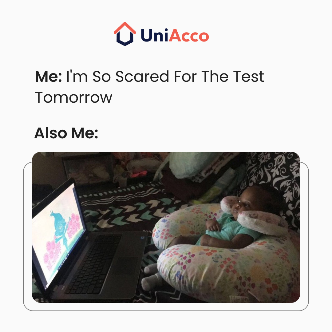 Last-minute procrastination > Study on time📚

Follow us for more such relatable memes.✨
.
.
.
#memes #relatablememes #relatablepost #studentlife #studentmemes #students #chill #study #studymemes #viralmemes #UniAcco