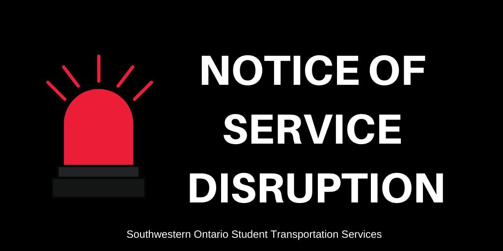 Southwestern ON STS (@mybigyellowbus) on Twitter photo FEB 22: School purpose vehicles are CANCELLED for the day in the MIDDLESEX and ELGIN Counties and Red Zone. Routes in the City of London and Oxford County will start on schedule. Visit mybigyellowbus.ca for a list of cancelled routes. <a href="/TVDSB/">Thames Valley DSB</a> <a href="/LDCSB/">London District Catholic School Board</a> FEB 22: School purpose vehicles are CANCELLED for the day in the MIDDLESEX and ELGIN Counties and Red Zone. Routes in the City of London and Oxford County will start on schedule. Visit mybigyellowbus.ca for a list of cancelled routes. <a href="/TVDSB/">Thames Valley DSB</a> <a href="/LDCSB/">London District Catholic School Board</a>