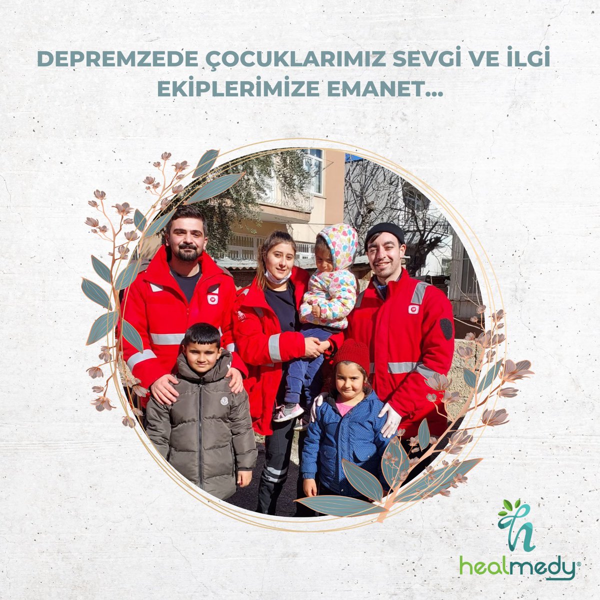 healmedy_tr's tweet photo. Depremzede çocuklarımız sevgi ve ilgi ekiplerimize emanet… https://t.co/j6hCj6MqkE