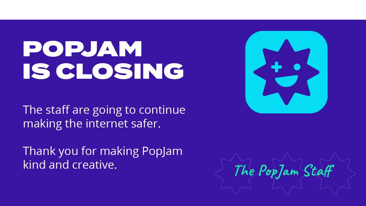 PopJam is closing on March 8th, 2023. Thank you for making PopJam kind and creative.