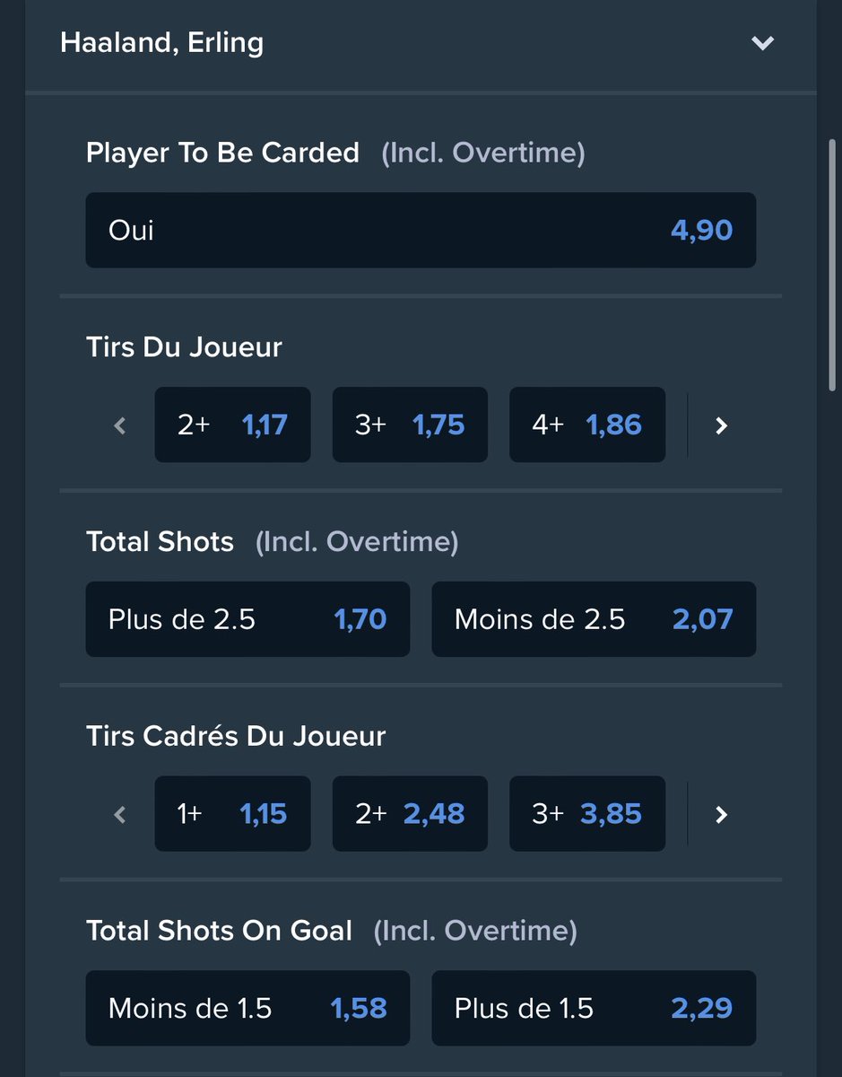 SoccerLiveFR's tweet photo. 🔔🔔🔔🔔 Ce soir c’est team #Haaland et #City en #LDC 

Plus de détails dans l’après-midi pour les bets 💪🏻💪🏻💪🏻🤑🤑🤑 

#TeamParieur #ParionsSport https://t.co/UwG7vbP0IY