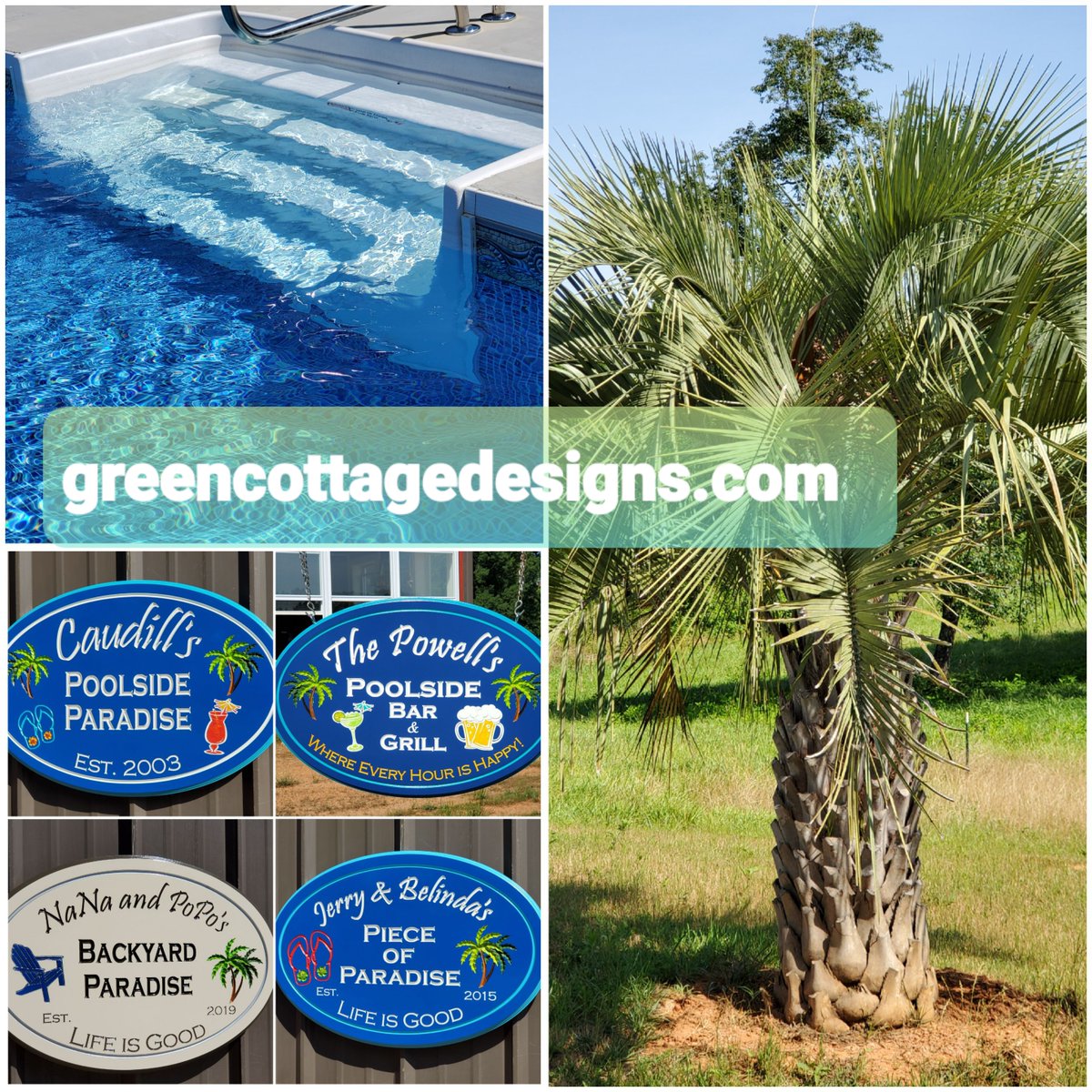 cottage_green's tweet image. Poolside Patio Signs Outdoor Living Decor by greencottagedesigns.com #Poolside #poolparty #poolsign #pooldesign