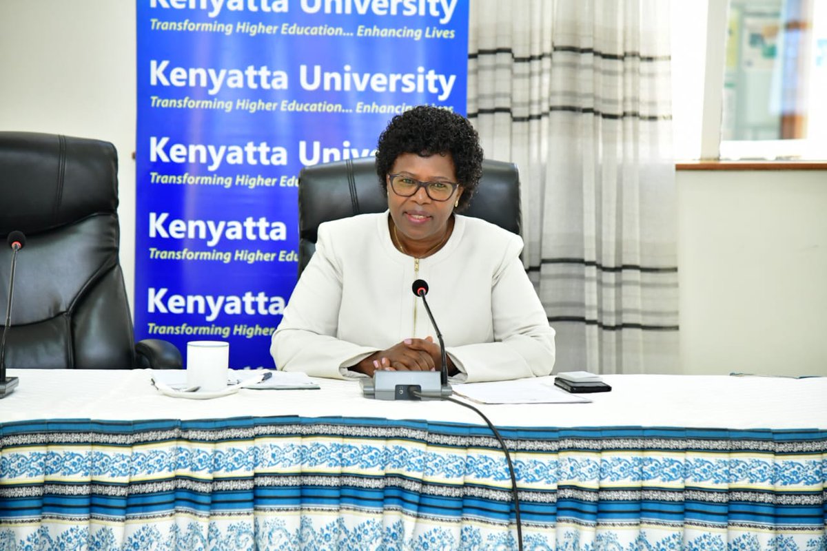 KenyattaUni's tweet photo. Africa Digna Foundation - Director,Alejandro Lucena MIR pays a courtesy call to  Prof. Paul Wainaina, Vice-Chancellor represented by Prof. Waceke Wanjohi,  DVC(Academic) and signed an MOU to provide scholarship to needy and vulnerable students undertaking studies in KU. https://t.co/bXXBL4AmI3