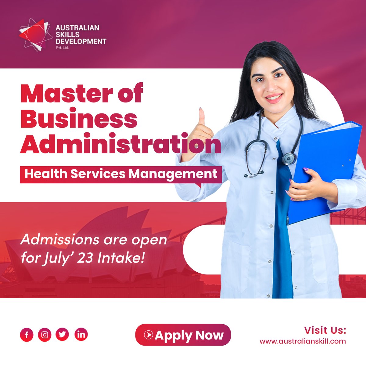 Study the #HealthServicesManagement and become a leader in the #health #industry. You’ll develop the skills and specialist knowledge to manage a multitude of various issues as they relate to the healthcare sector, including leadership, policy practice, & evidence-based delivery.