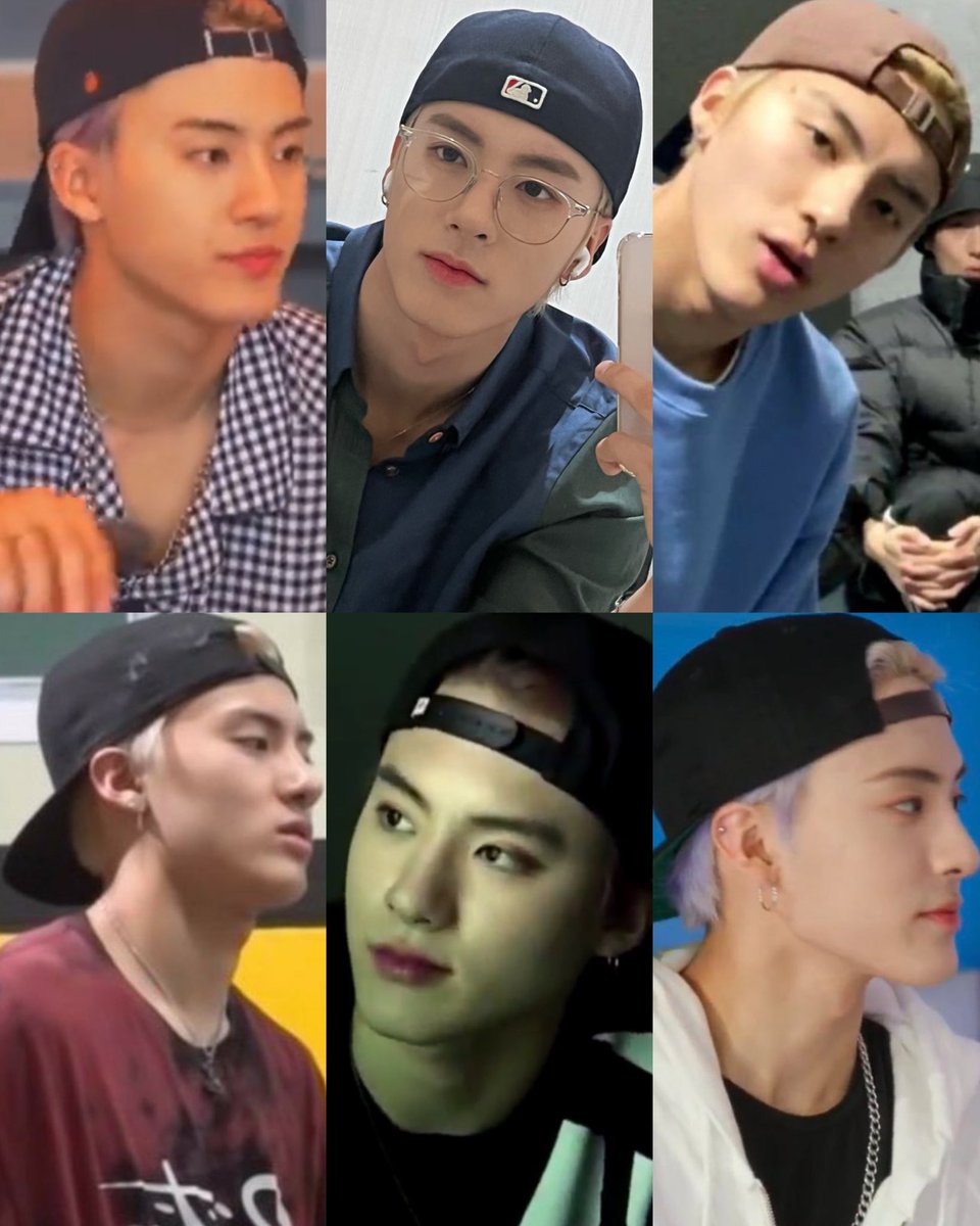 kimsunwoorld's tweet photo. when eric wears his cap backwards, literally my weakness https://t.co/ldk4GxSAsp