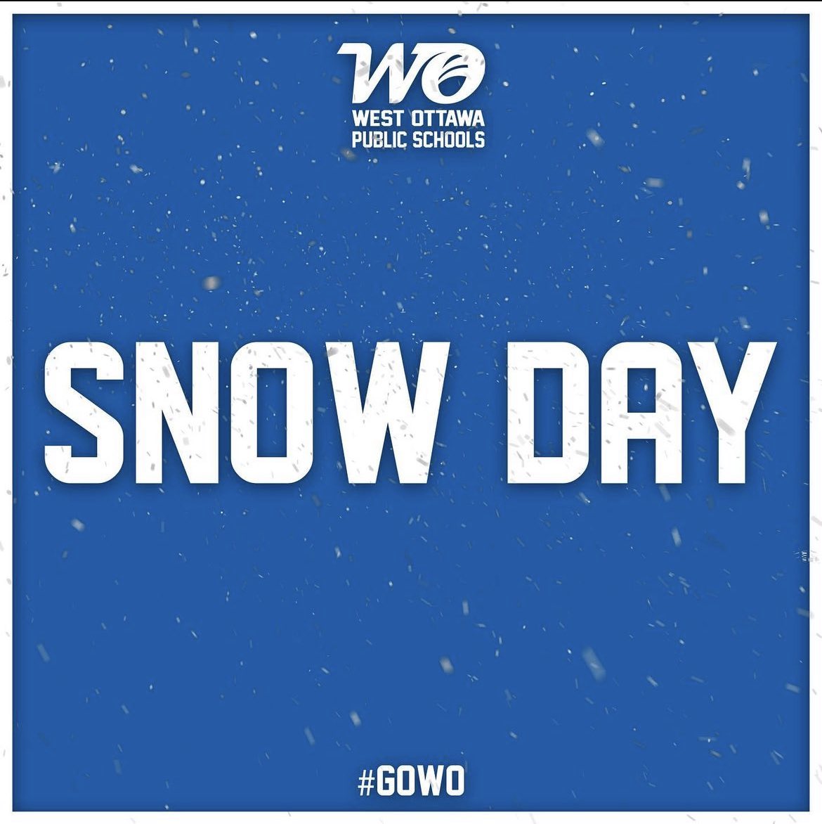 WaukazooWO's tweet photo. @waukazoowo and all of the @westottawaschools are closed today, 2/22/23. Stay safe and warm. #GoWO #GoWZ https://t.co/wWnMIJpJCq
