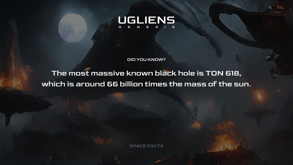 Gm all! 👽

Lets start the day with a "little" #SpaceFact ⚫🌞