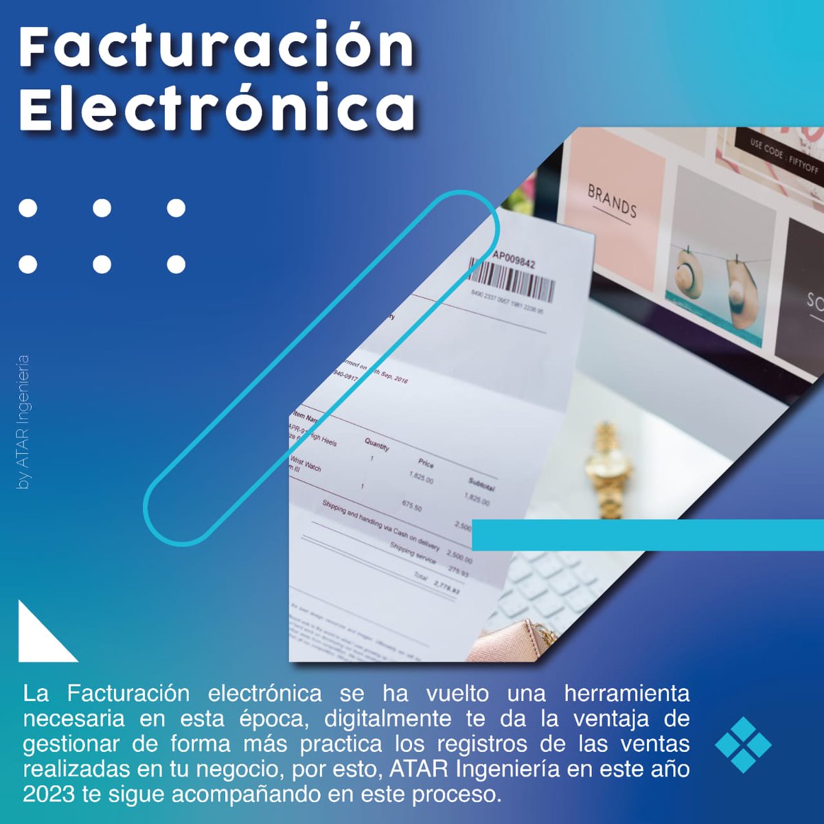 AtarIngenieria's tweet image. #ResponsabilidadesTributarias #FacturaciónElectrónica #Dian #DocumentoElectrónico #Facturas #Facturación #Nómina #NóminaElectrónica