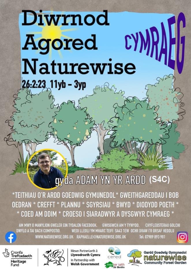 MICered's tweet photo. Dydd Sul yma yn Aberteifi! Diwrnod o weithgareddau Cymraeg yng ngardd gymunedol y dref gan gynnwys ymweliad gan @adamynyrardd 

This Sunday in Cardigan! A day of Welsh activities in the town’s community garden including a visit by @adamynyrardd https://t.co/7JmufmCTjU