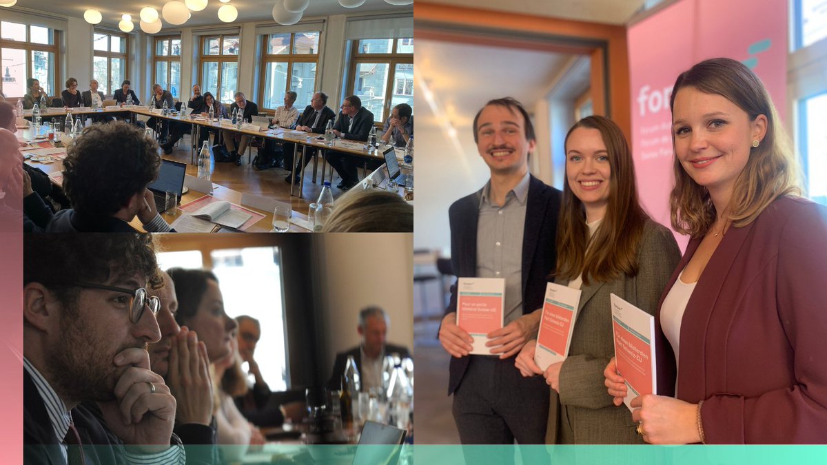 Gestern fand in Bern der Lancierungsevent der neuen foraus-Publikation «Für einen bilateralen Pakt Schweiz-EU» statt.🔥
Wir danken allen Gästen für die Diskussion und das Interesse an der neuen foraus-Publikation.🎉
Die Autor:innen: <a href="/DariusFarman/">Darius Farman</a> <a href="/isabel_knobel/">Isabel Knobel</a> <a href="/FranziskaMVogel/">Franziska Vogel</a>