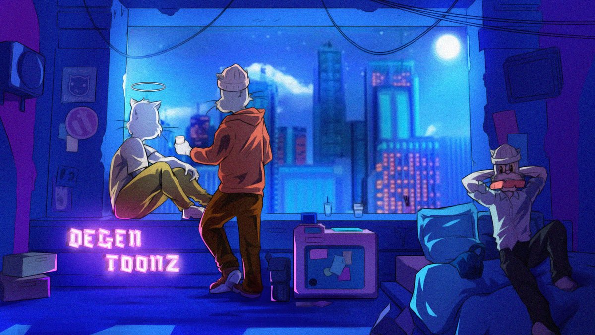 GM Web3 ⚡
Another day, another <a href="/DegenToonz/">Degen Toonz</a> artwork.
We got Toonz culture right here.