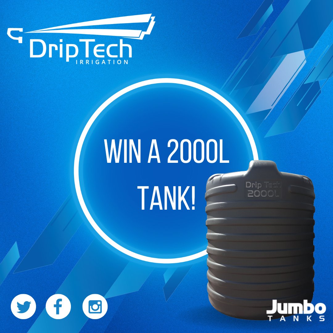 DriptechI's tweet image. The Final question of the month! 

What is the most innovative way to irrigate? 

* most creative or funniest answer wins a 2000 Litre Jumbo tank

- Winner will be announced on the 28th of February 

#winzimbabwe #competitionzimbabwe #driptech